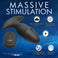 10X Sliding Ring Silicone Missile Plug with Remote