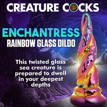 Kraken Rainbow Glass Dildo 2