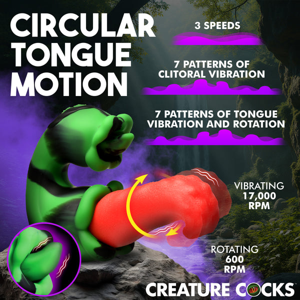 Tongue Lasher Silicone Vibrator | Dual Mouth Fantasy  Healthy & Active