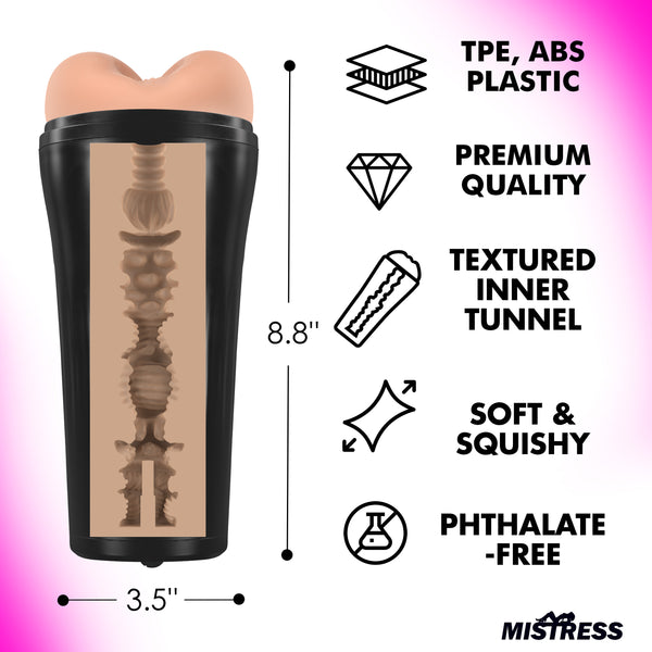 Mistress 10X Vibrating Ass Masturbator | Textured Tunnel Healthy & Active Mistress 10X Vibrating Ass Masturbator | Textured Tunnel Healthy & Active