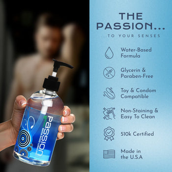 Passion 16oz Natural Water-Based Lubricant