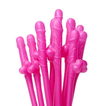 10pk Penis Sipping Straws