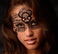 Enhanced Black Lace Mask Image 1
