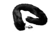 Black Extra Long Mink Tail Metal Anal Plug Image 3
