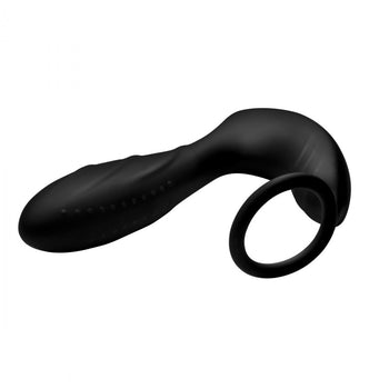 Silicone Prostate Vibrator and Cock Ring w/Remote Control