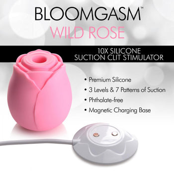 Bloomgasm Wild Rose 10X Suction Clit Stimulator