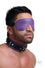 Strict Leather Black and Purple Blindfold Image 3