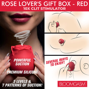 The Rose Lover's Gift Box 10X Clit Suction Rose