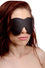 Strict Leather Classic Black Blindfold Image 2