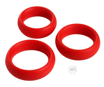 3pc Silicone Cock Ring Set