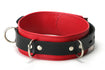 Strict Leather Red and Black Locking Collar Image 1