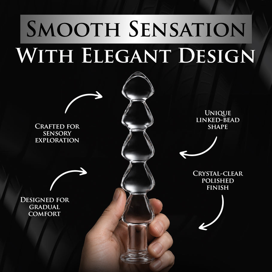 Drops Anal Link Glass Dildo