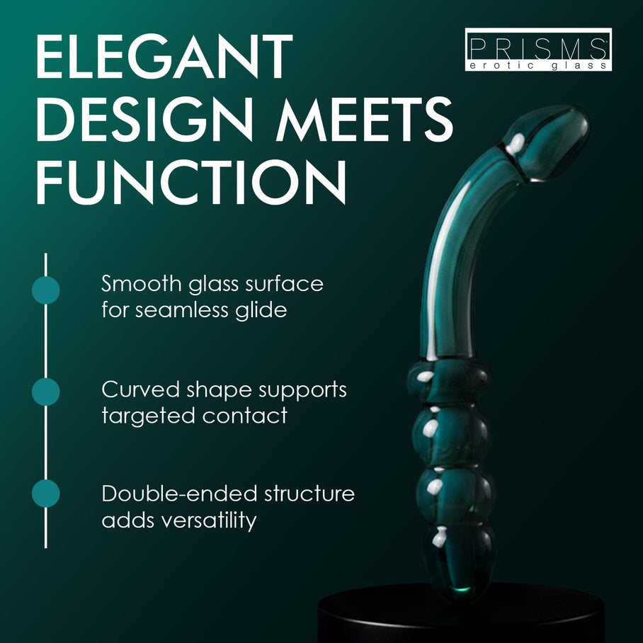 Smoky Jade Glass Dildo