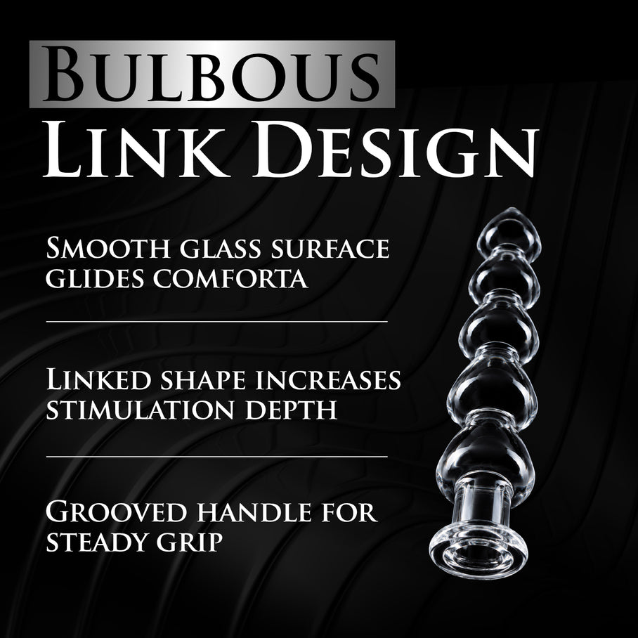 Drops Anal Link Glass Dildo