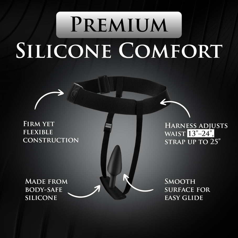 Bum-Tastic Trainer Set Silicone 3 Piece Anal Plug Set with Harness