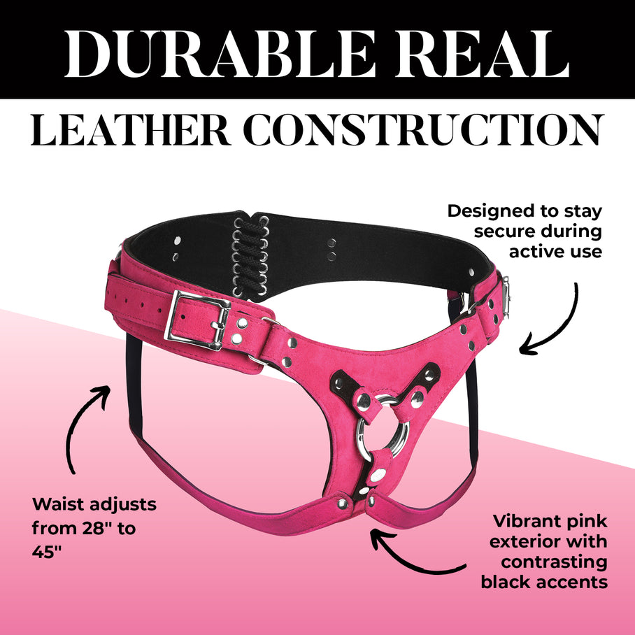 Bodice Deluxe Leather Corset Strap-On Harness
