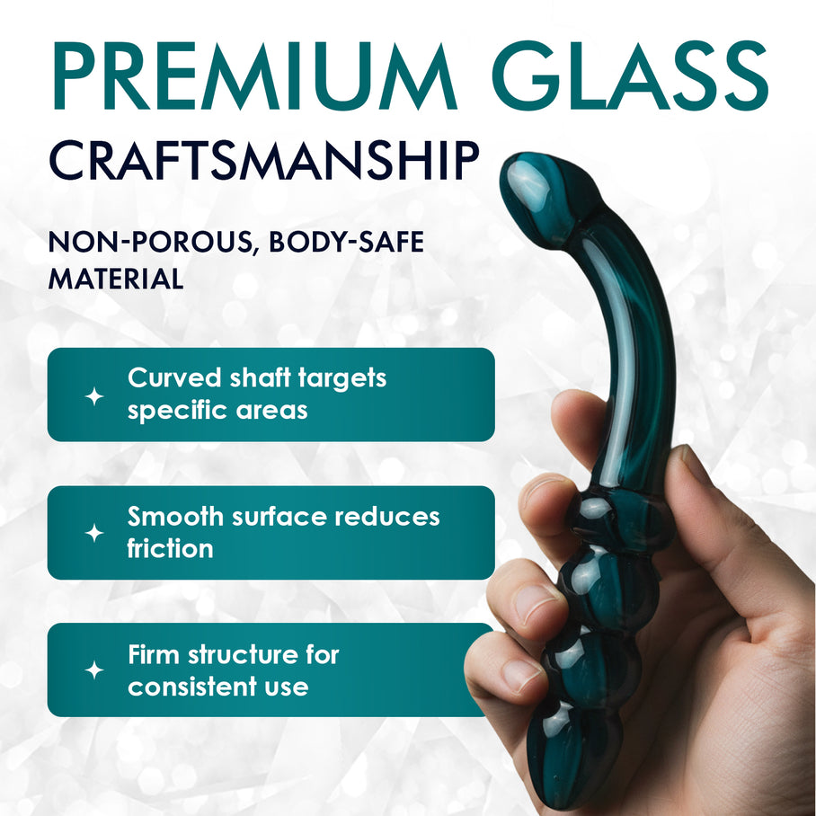 Smoky Jade Glass Dildo