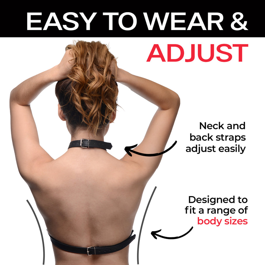 Leather Harness Bra