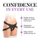 Silicone Double Dildo with Harness