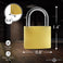 Measurements chart for the 4 pack lock set