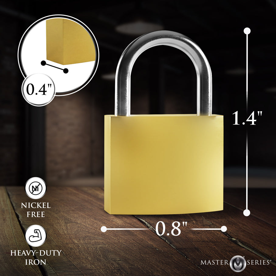 Measurements chart for the 4 pack lock set