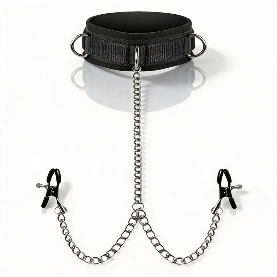 Submission Collar and Nipple Clamps
