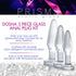3pc Dosha Glass Anal Plug Kit