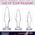 3pc Dosha Glass Anal Plug Kit