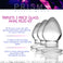 3 Piece Glass Anal Plug Kit