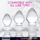 3 Piece Glass Anal Plug Kit