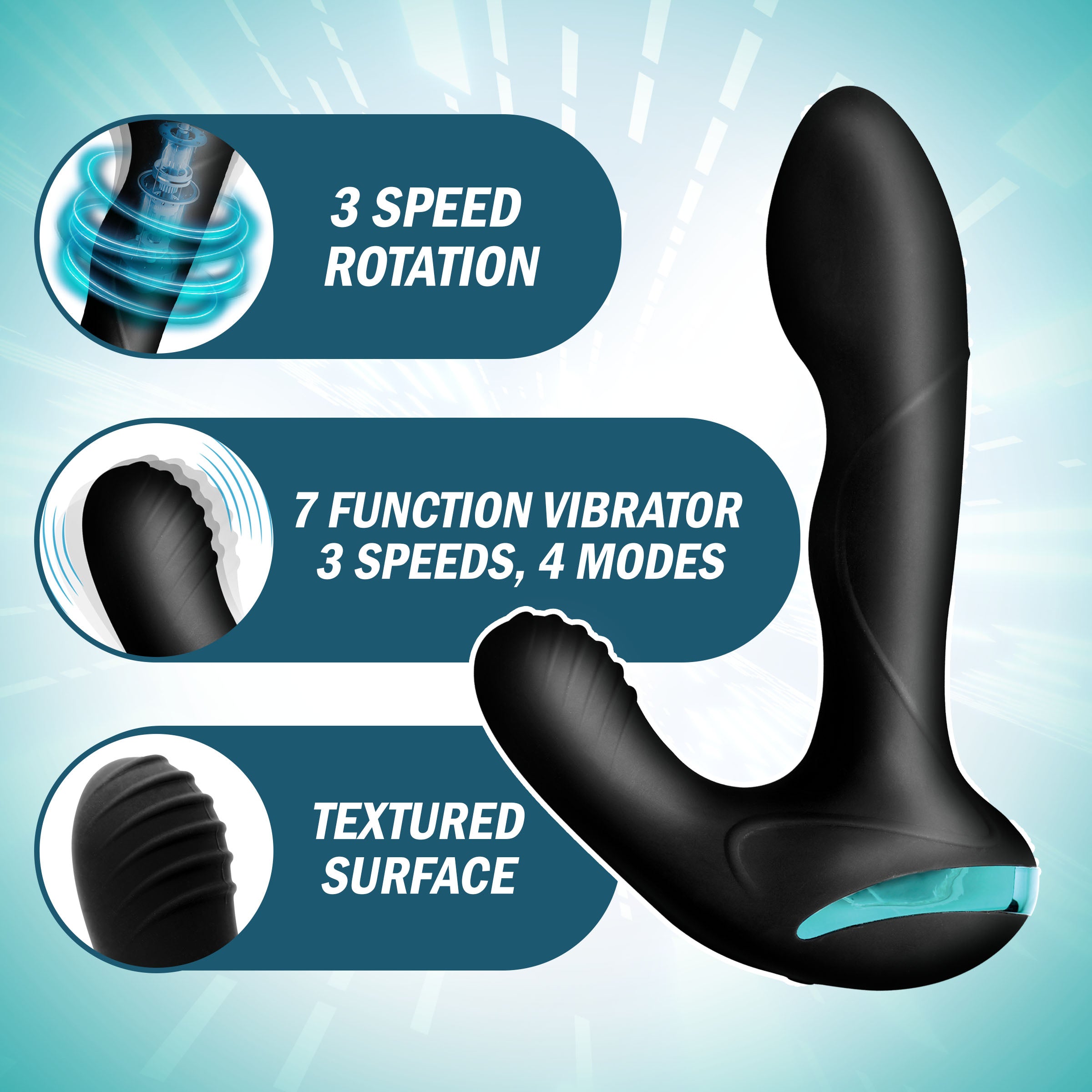Maverick Gyrating Vibrating Silicone Prostate Stimulator Healthy & Active Maverick Gyrating Vibrating Silicone Prostate Stimulator Healthy & Active