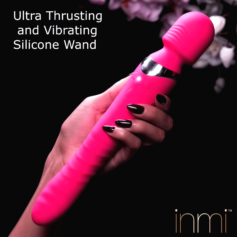 Ultra Thrusting and Vibrating Silicone Wand