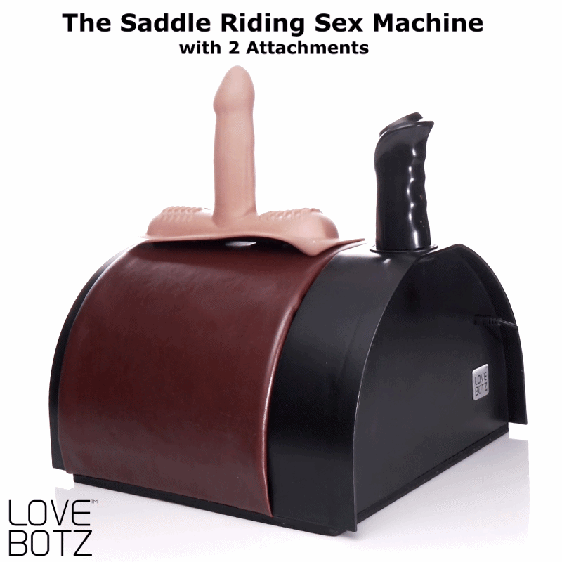 The Saddle Riding Sex Machine with 2 Attachments