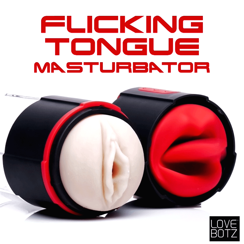 Flicking Tongue Masturbator