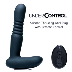 Silicone Thrusting Anal Plug With Remote Control - Healthy & Active Silicone Thrusting Anal Plug With Remote Control - Healthy & Active