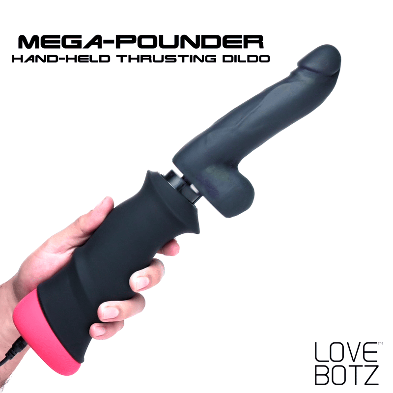 Mega-Pounder Hand-held Thrusting Silicone Dildo - Healthy & Active Mega-Pounder Hand-held Thrusting Silicone Dildo - Healthy & Active