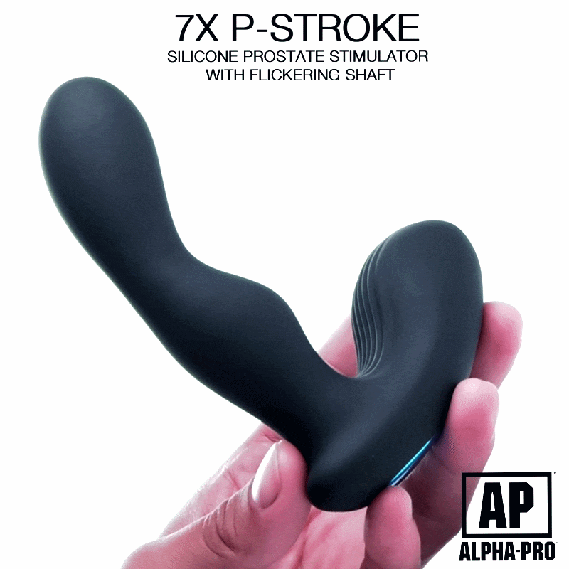 7x P-Stroke Silicone Prostate Stimulator with Stroking Shaft  Healthy &  Active