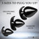Triple Spades 3 Piece Anal Plug Set