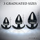 Triple Spades 3 Piece Anal Plug Set