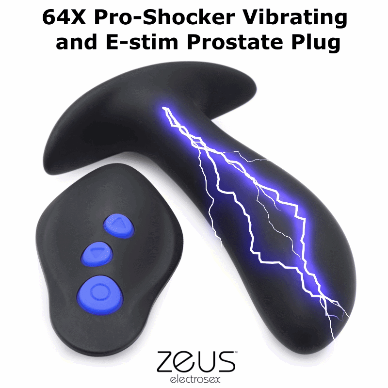 64X Pro-Shocker Vibrating and E-stim Prostate Plug Healthy & Active 64X Pro-Shocker Vibrating and E-stim Prostate Plug Healthy & Active
