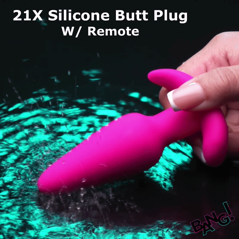 Remote Control 21X Vibrating Silicone Butt Plug