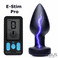 E-Stim Pro Silicone Vibrating Anal Plug with Remote Control