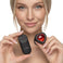 28X Vibrating Silicone Red Heart Anal Plug