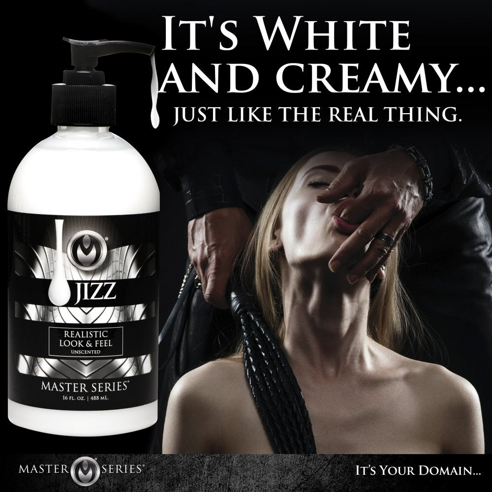 Easy Clean Up Personal Lubricant Master Series Jizz Unscented Water-Based Lubricant 8oz Bottle, Safe With Latex, Smooth & Long-Lasting Easy Clean Up Personal Lubricant Master Series Jizz Unscented Water-Based Lubricant 8oz Bottle, Safe With Latex, Smooth & Long-Lasting