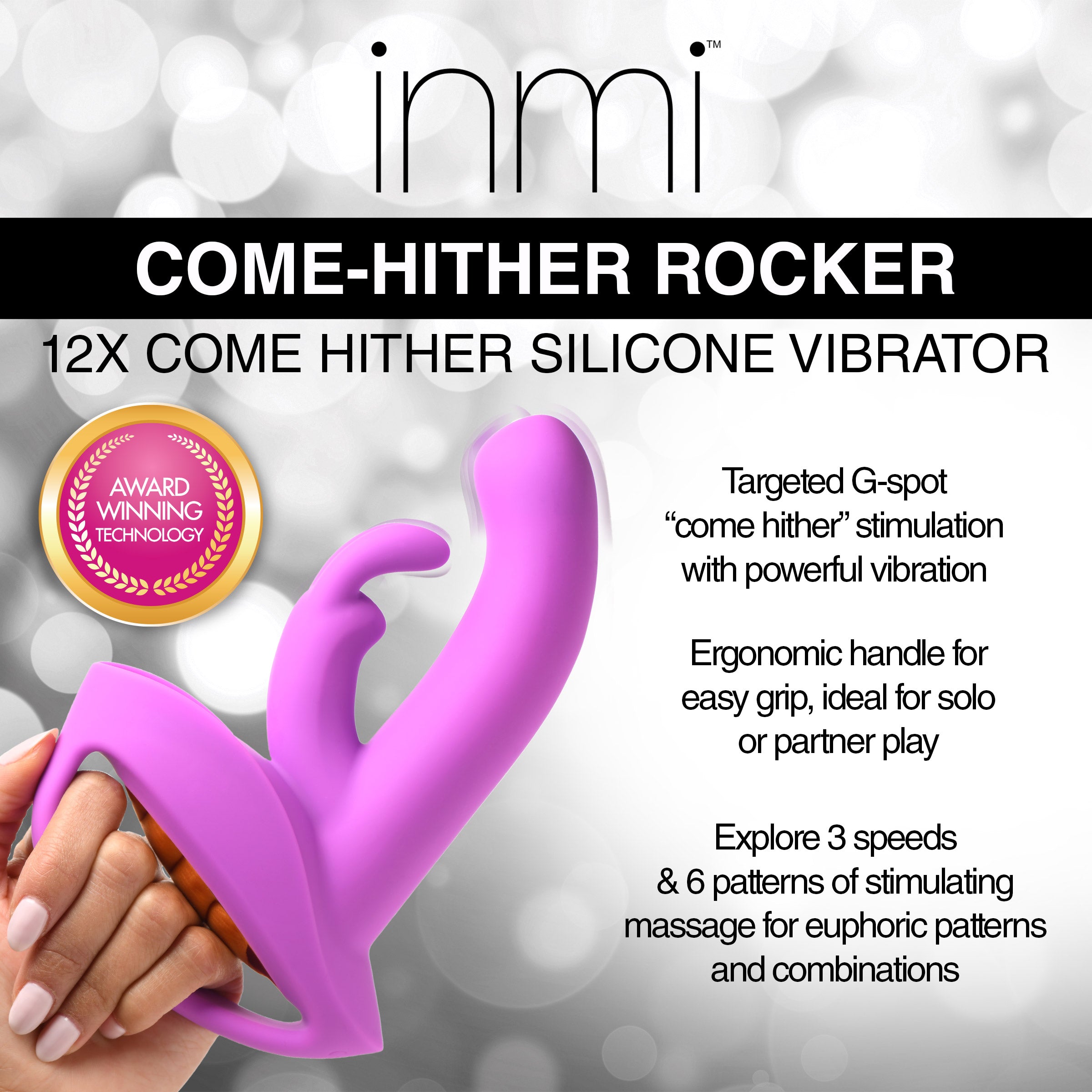 12X Come-Hither Rocker Silicone Vibrator | IPX5 Splashproof Healthy & Active 12X Come-Hither Rocker Silicone Vibrator | IPX5 Splashproof Healthy & Active