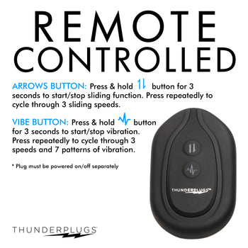 Sliding Ring Silicone Butt Plug w/ Remote 7