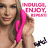 10X Flexible Silicone Rabbit Vibrator Pink 3
