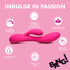 10X Flexible Silicone Rabbit Vibrator Pink 5
