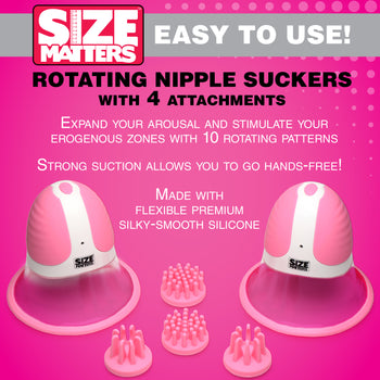 10X Rotating Silicone Nipple Suckers