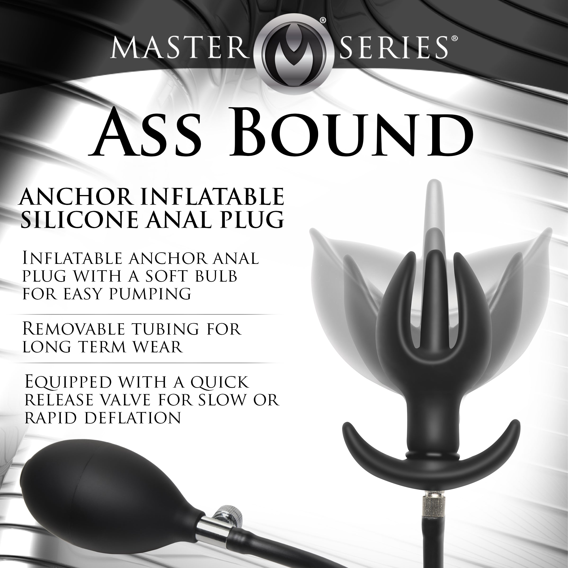 Ass Bound Anchor Inflatable Anal Plug | Flared Base Healthy & Active Ass Bound Anchor Inflatable Anal Plug | Flared Base Healthy & Active